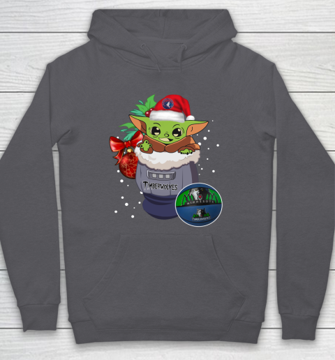 Minnesota Timberwolves Christmas Baby Yoda Star Wars Funny Happy NBA Hoodie 7