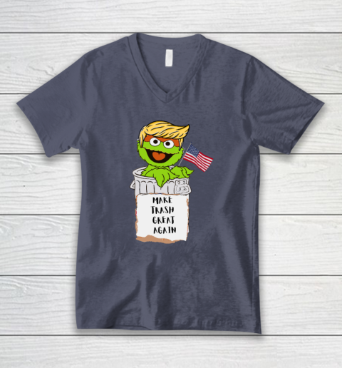 Make Trash Great Again Trump Garbage Reference V-Neck T-Shirt 6