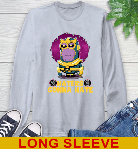 NBA Basketball Toronto Raptors Haters Gonna Hate Thanos Minion Marvel Shirt Long Sleeve T-Shirt 6