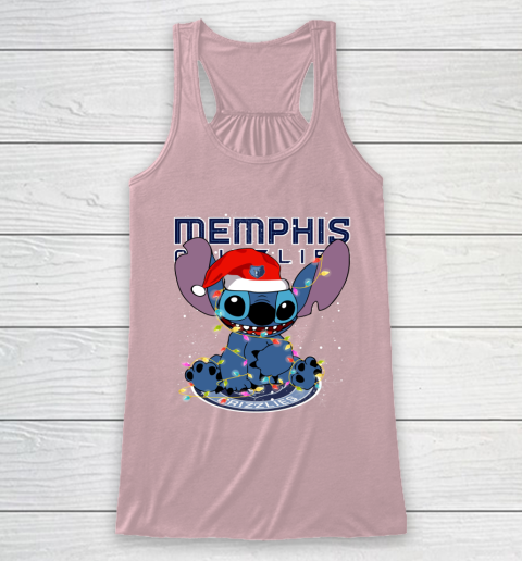 Memphis Grizzlies NBA noel stitch Basketball Christmas Racerback Tank 5