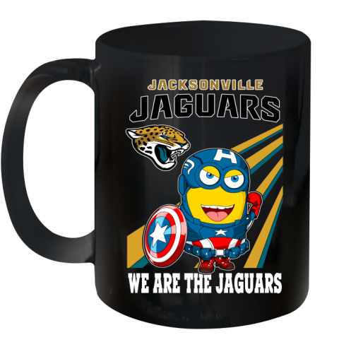 NFL Football Jacksonville Jaguars Captain America Marvel Avengers Minion Shirt Ceramic Mug 11oz