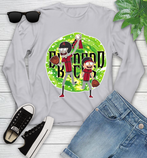 MLB Arizona Diamondbacks Rick And Morty Baseball Sports Youth Long Sleeve 5