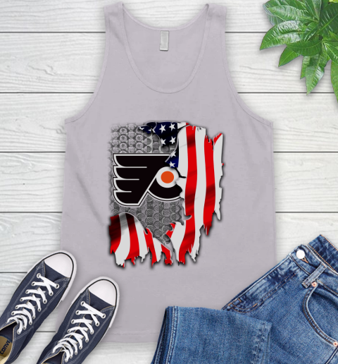 Philadelphia Flyers NHL Hockey American Flag Tank Top 3