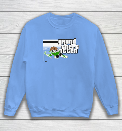 Jake Oettinger Grand Theft Otter Dallas Hockey Sweatshirt 7