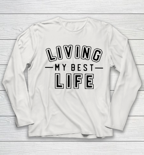 UNIVERSITY GOLD Living My Best Life Youth Long Sleeve 8