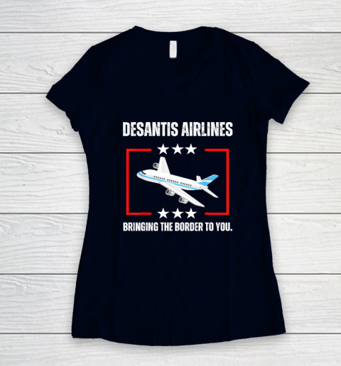 DeSantis Airlines Women's V-Neck T-Shirt 2