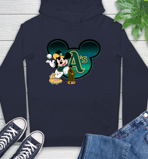 MLB Oakland Athletics The Commissioner's Trophy Mickey Mouse Disney Hoodie 4