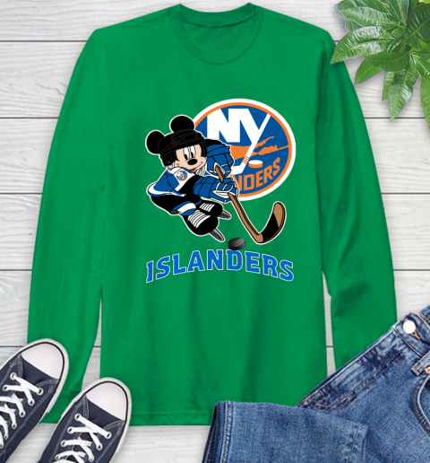 NHL New York Islanders Mickey Mouse Disney Hockey T Shirt Long Sleeve T-Shirt 7