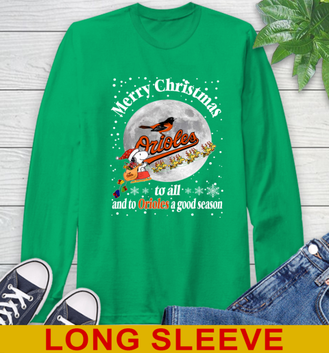Baltimore Orioles Merry Christmas To All And To Orioles A Good Season MLB Baseball Sports Long Sleeve T-Shirt 8