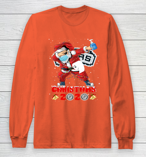 San Antonio Spurs Funny Santa Claus Dabbing Christmas 2020 NBA Long Sleeve T-Shirt 3