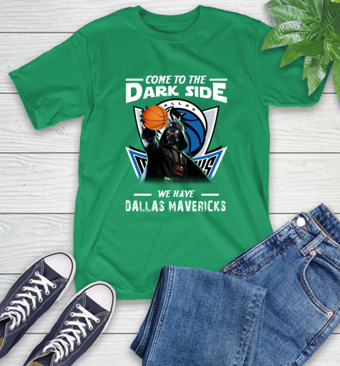 NBA Come To The Dark Side We Have Dallas Mavericks Star Wars Darth Vader Basketball T-Shirt 7