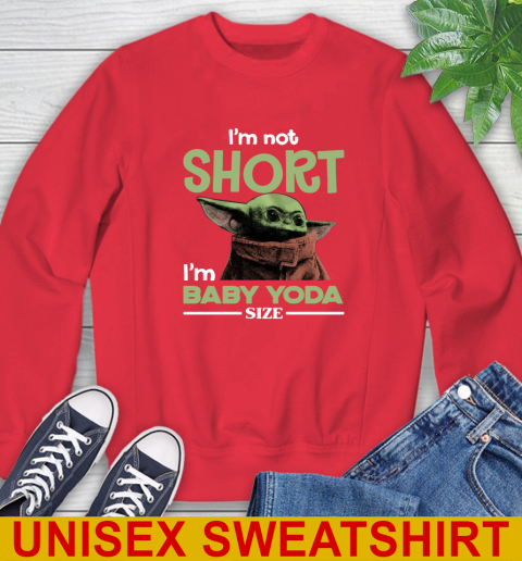 I'm Not Short I'm Baby Yoda Size Funny Star Wars Shirts 36