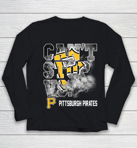 MLB Pittsburgh Pirates Baseball Can't Stop Vs Pirates Youth Long Sleeve