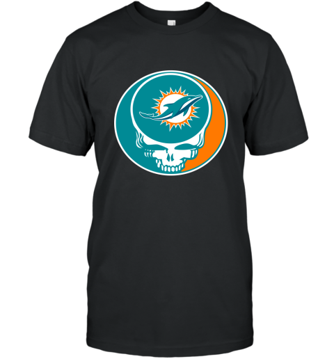 Custom Miami Dolphins Youth Black by Midnight Mascot T-Shirt 