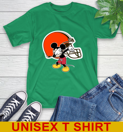 Cleveland Browns NFL Football Dabbing Mickey Disney Sports T-Shirt 7