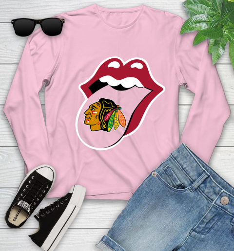 Chicago Blackhawks NHL Hockey Lips I Root For My Team Adoring Fan 134