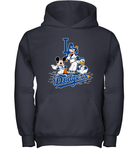 MLB Los Angeles Dodgers Mickey Mouse Donald Duck Goofy Baseball T Shirt Youth  Sweatshirt