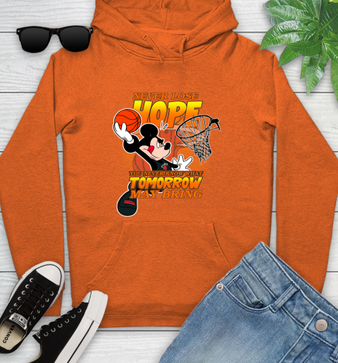 Miami Heat NBA Basketball Mickey Disney Never Lose Hope Youth Hoodie Orange Miami Heat NBA Basketball Mickey Disney Never Lose Hope Youth Hoodie 4