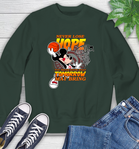 Atlanta Hawks NBA Basketball Mickey Disney Never Lose Hope Sweatshirt 12