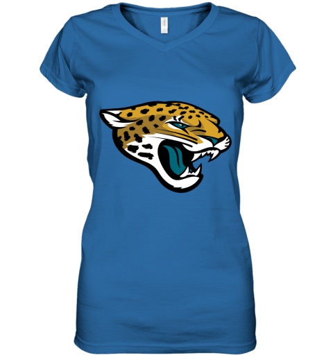 Jacksonville Jaguars Nfl Pro Line By Fanatics Branded Vintage Victory Women's V-Neck T-Shirt