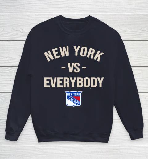 New York Rangers Vs Everybody Youth Sweatshirt 2