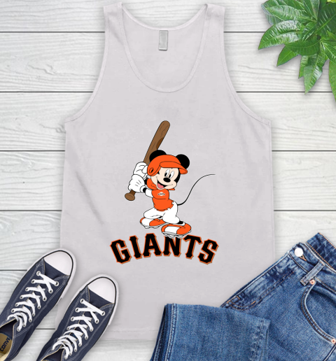 MLB Baseball San Francisco Giants Cheerful Mickey Mouse Shirt Tank Top 2