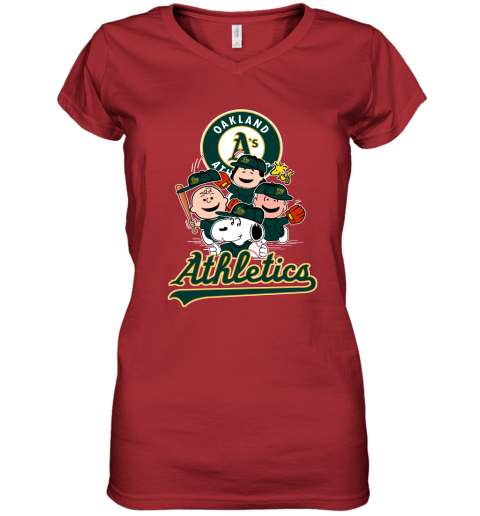 Nike Oakland Athletics Womens Baseball T Shirt V Neck Size Small