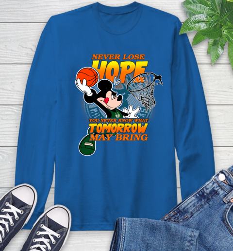 Milwaukee Bucks NBA Basketball Mickey Disney Never Lose Hope Long Sleeve T-Shirt 10