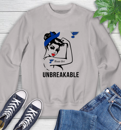 NHL St.Louis Blues Girl Unbreakable Hockey Sports Sweatshirt 9