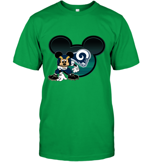 NFL Los Angeles Rams Mickey Mouse Disney Super Bowl Football T Shirt -  Rookbrand