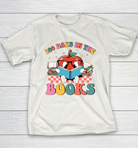 100th Day of School Shirt 100 Days In The Books Reading Teacher Youth T-Shirt