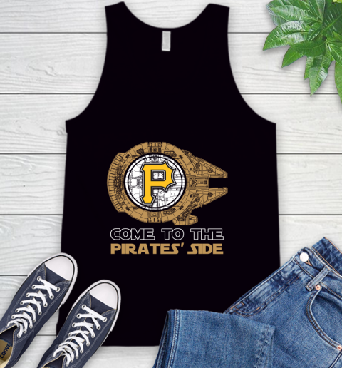 MLB Come To The Pittsburgh Pirates Side Star Wars Baseball Sports Tank Top