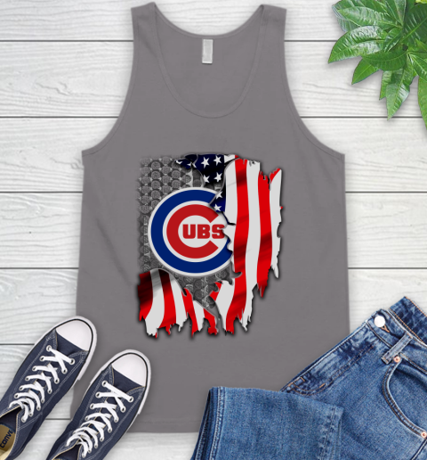 Chicago Cubs MLB Baseball American Flag Tank Top 6