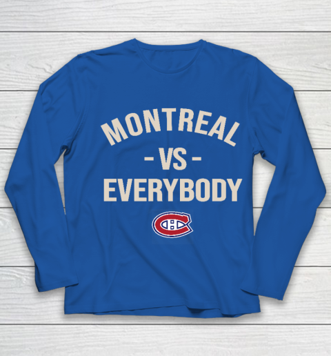 Montreal Canadiens Vs Everybody Youth Long Sleeve 7