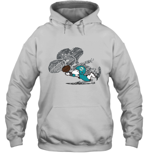 Miami Dolphins Snoopy Plays The Football Game