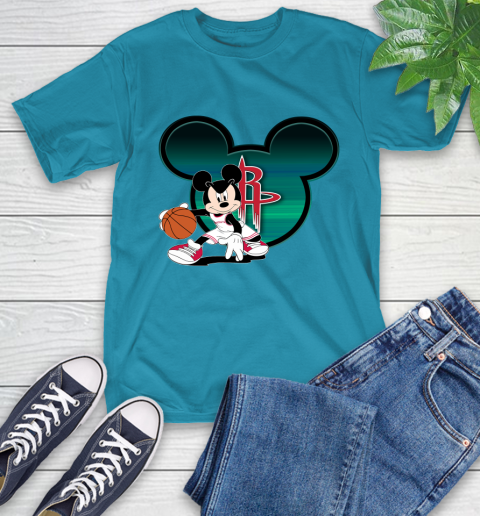 NBA Houston Rockets Mickey Mouse Disney Basketball T-Shirt 8