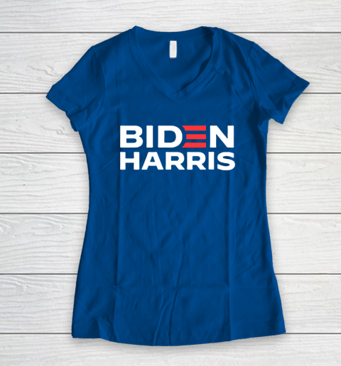 Biden Harris Logo Women's V-Neck T-Shirt 7