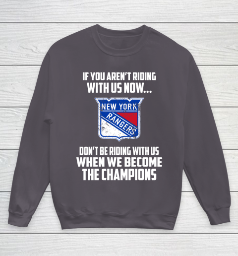 NHL New York Rangers Hockey We Become The Champions Youth Sweatshirt 5