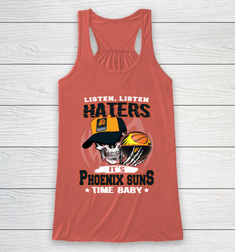 Listen Haters It is SUNS Time Baby NBA Racerback Tank 3