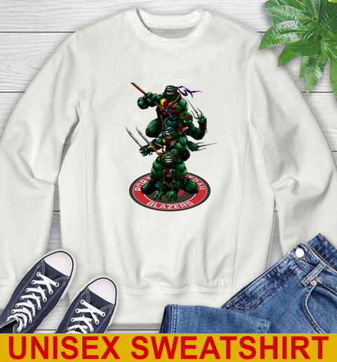 NBA Basketball Portland Trail Blazers Teenage Mutant Ninja Turtles Shirt Sweatshirt