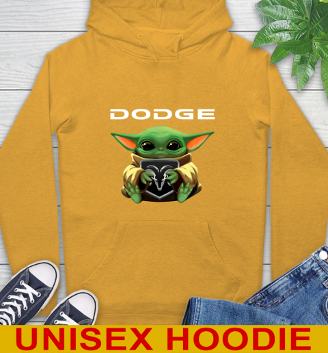 Star Wars Baby Yoda Hugs Dodge Car Shirt 14