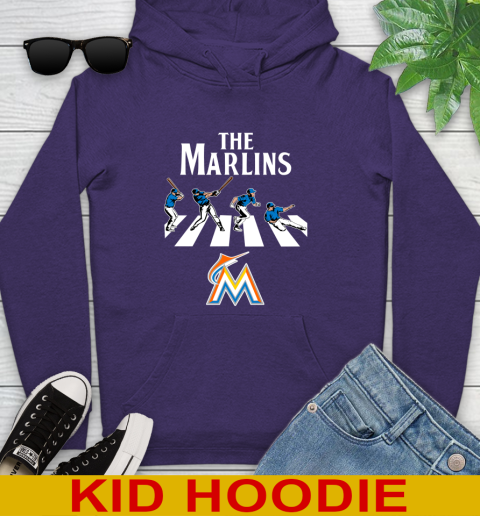 MLB Baseball Miami Marlins The Beatles Rock Band Shirt Youth Hoodie 5