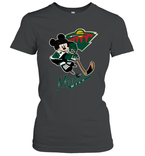 NHL Minnesota Wild Mickey Mouse Disney Hockey T Shirt tWZ76Q88Xvj ladies t shirt 20 95 151514 front black