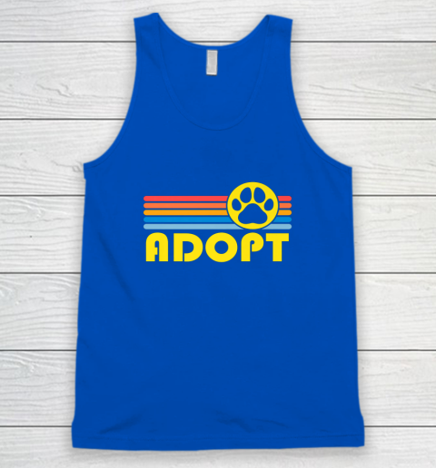 Rescue Animal Adoption Adopt Cat or Dog Vintage Retro Sunset Tank Top 4