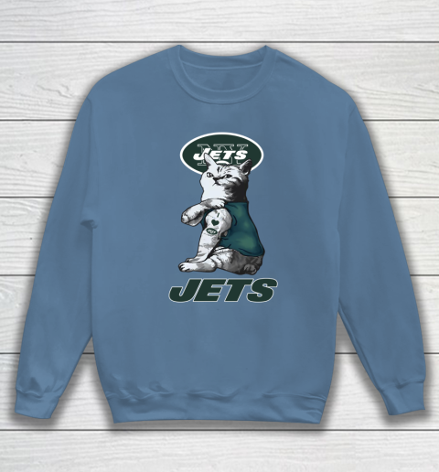 NFL Football My Cat Loves New York Jets Sweatshirt 6