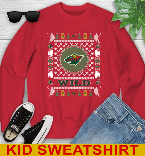 Minnesota Wild Merry Christmas NHL Hockey Loyal Fan Youth Sweatshirt 7