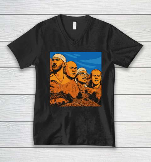 Caruso Mount MT Rushmore V-Neck T-Shirt