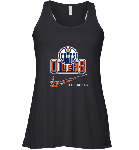 NHL Team Edmonton Oilers x Nike Just Hate Us Hockey Racerback Tank