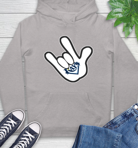 Tampa Bay Rays MLB Baseball Mickey Rock Hand Disney Hoodie 12