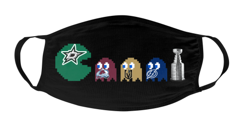Dallas Stars x Pacman Create History For Stanley Cup Mask Face Cover